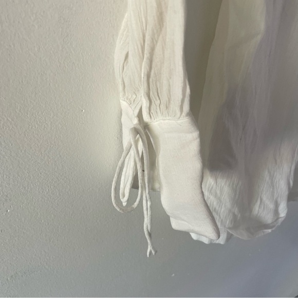 Petal + Pup Becky Playsuit White Button Front Long Sleeve Romper 37421 - Picture 4 of 10